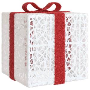 Geschenkbox (3er Set) 3030478 Weiß - Metall - Kunststoff - 30 x 30 x 30 cm