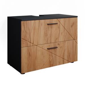 Meuble sous vasque simple Irma 37574 Anthracite - Marron