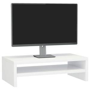 Support de moniteur 298536 Blanc - Bois manufacturé - 42 x 13 x 24 cm