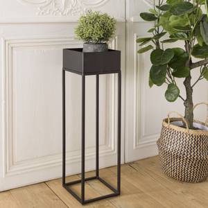 Sellette carrée / porte plantes MM noire Noir - Métal - 18 x 60 x 18 cm