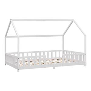 Lit enfant Sisimiut Pin 200 x 140 cm Blanc - 146 x 142 x 207 cm