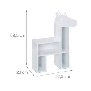 Meuble enfants girafe Blanc - Bois manufacturé - 53 x 70 x 20 cm