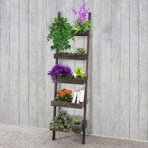 Étagère à plantes jardinière Marron