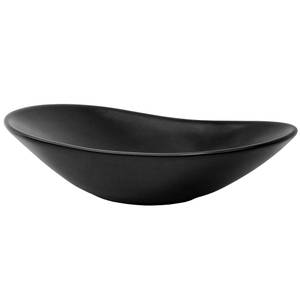 Lavabo forme ovale 63x36x15,5cm Noir - Céramique - 64 x 13 x 37 cm