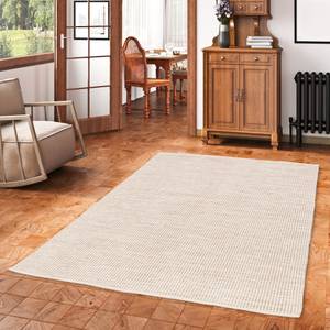 Baumwolle Kelim Teppich Sandy Modern Beige - 90 x 160 cm