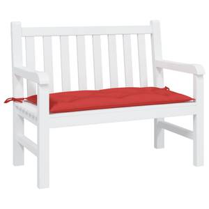 Coussin de banc de jardin Rouge - Profondeur : 100 cm