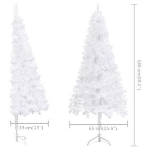 Künstlicher Weihnachtsbaum Weiß - Kunststoff - 65 x 180 x 40 cm