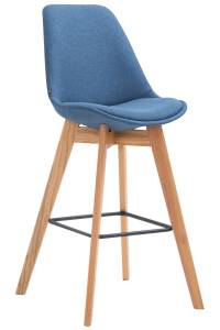 Barhocker Metz Stoff Natura Blau