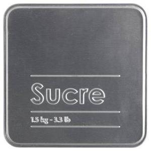 Zuckerdose, 1,5 kg, Metall, schwarz Schwarz - Metall - 11 x 19 x 11 cm