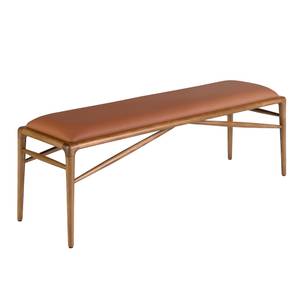 Tabouret 5112 Marron - Cuir synthétique - Textile - 130 x 43 x 40 cm