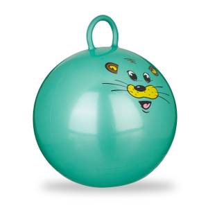 Ballon sauteur enfant motifs animaux Vert