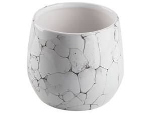 Badezimmer-Zubehör CALLELA 6-tlg Schwarz - Weiß - Keramik - 9 x 21 x 9 cm