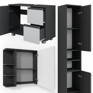 Mobilier de salle de bains J-Shape Anthracite