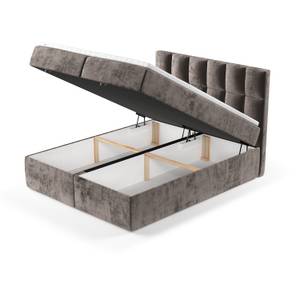 Boxspringbett Essence Taschenfederkern Braun - Breite: 140 cm