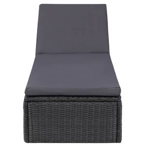 Chaise longue Noir - Métal - 60 x 84 x 198 cm