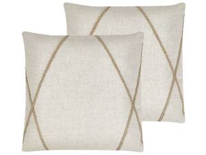 Kissen 2er Set LICUALA Beige - Textil - 45 x 12 x 45 cm