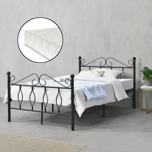 Metallbett Apolda mit Matratze Breite: 125 cm