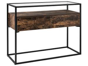 Table d'entrée MAUK Noir - Marron - Bois manufacturé - 100 x 80 x 40 cm