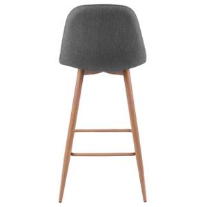 Tabouret de bar Fredrik (Lot de 2) Gris - Textile - 42 x 100 x 50 cm