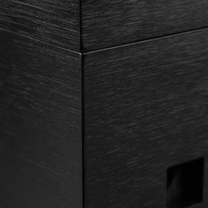 Kabelbox Bambus schwarz Schwarz - Bambus - 26 x 17 x 14 cm