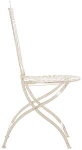 Chaises de jardin Sadao Lot de 2 Blanc crème