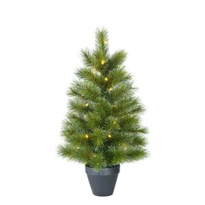 Weihnachtsbaum mit LED Glendon Grün - Kunststoff - 51 x 90 x 51 cm