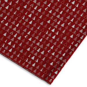 Tischdecke mit Digitaldruck Rot - Textil - 140 x 1 x 140 cm