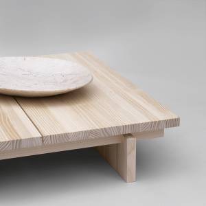 Couchtisch Olivera Massivholz - Holzart/Dekor - 90 x 20 x 90 cm