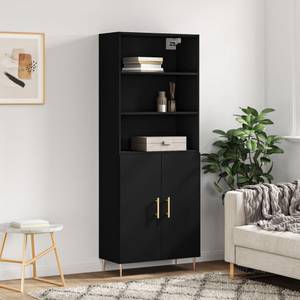 Highboard DE9857 Schwarz - Holzwerkstoff - 34 x 180 x 70 cm