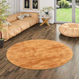 Luxus Designer Teppich Roma Rund Bronze - 120 x 120 cm