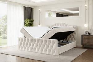 Boxspringbett VILA-1-Z Beige - Breite: 120 cm - H4