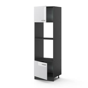 Armoire micro-ondes R-Line 34917 Anthracite - Blanc brillant