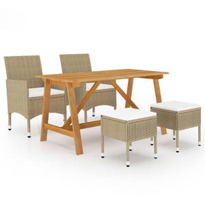 Garten Essgruppe (5-teilig) 3006062 Beige - Braun - Weiß