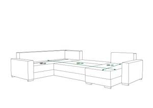 Ecksofa ORIO3 Schwarz - Ecke davorstehend rechts