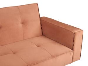 3-Sitzer Sofa VISNES Braun - Gold - Sandbraun