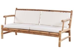 Set de salon RICCIONE Marron - Blanc - Bambou - 165 x 77 x 68 cm