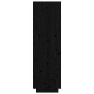 Highboard DE1575 Schwarz - Massivholz - 35 x 117 x 74 cm