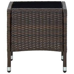 Gartentisch 3005530 Braun - Kunststoff - Polyrattan - 40 x 45 x 45 cm