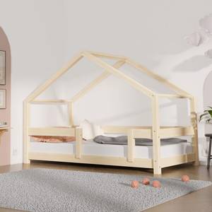 Hausbett Lucky Braun - Holzwerkstoff - 99 x 146 x 209 cm