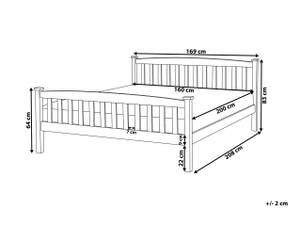 Lit double GIVERNY Largeur : 169 cm