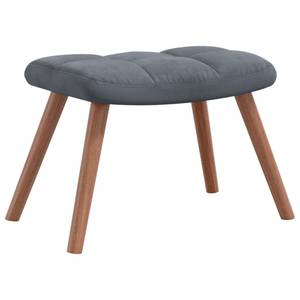 chaise à bascule avec tabouret 3011660-2 Gris - Gris lava