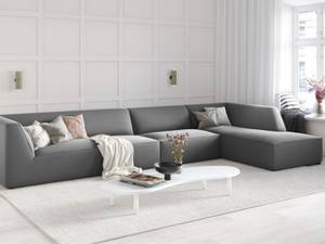 Ecksofa RUBY 5 Sitzplätze Grau