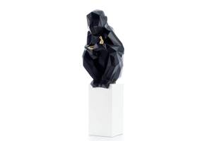 Sculpture moderne Sweet Banana Noir - Pierre artificielle - Matière plastique - 66 x 21 x 18 cm