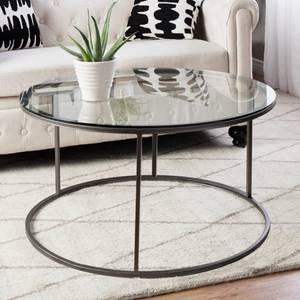 Table basse Kolari ronde noir Translucide