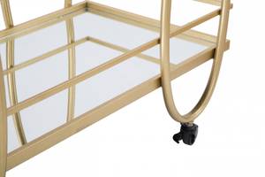 Rechteckiger Trolley Gold - Metall - 40 x 75 x 80 cm