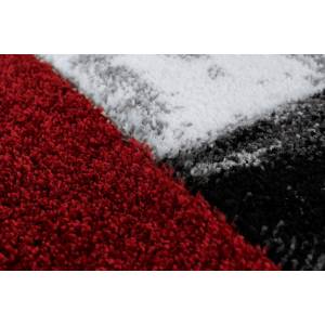 Tapis de salon moderne tissé plat LUCIO Rouge - 200 x 290 cm