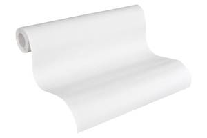 Vliestapete Strukturiert Überstreichbar Weiß - Kunststoff - Textil - 53 x 1005 x 1 cm
