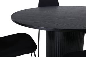 Essgruppe BiancaROBL Schwarz - Massivholz - 110 x 74 x 110 cm