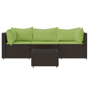 Salon de jardin 3029629-2 (lot de 4) Marron - Vert