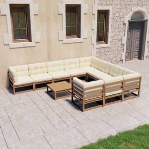 Salon de jardin (lot de 11) 3009721-2 Marron foncé